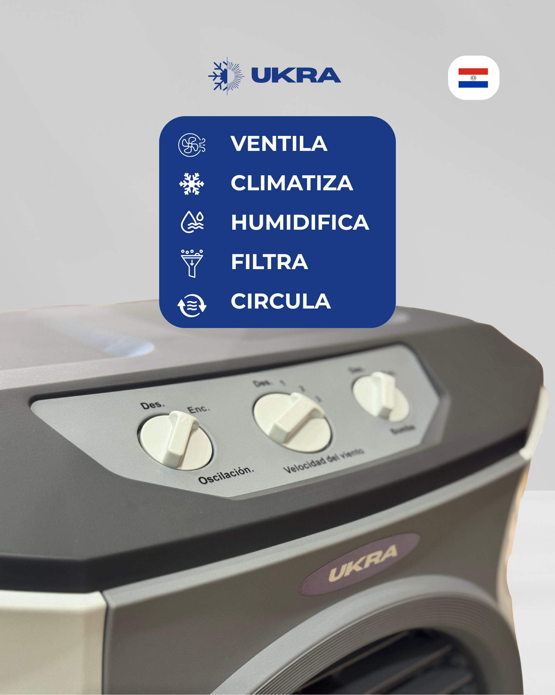 Climatizador UKRA 100L (220V) - Imagen 3